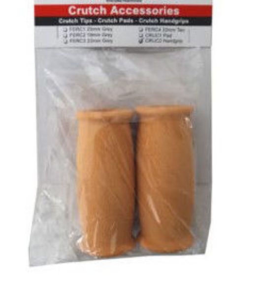 Picture of Crutch Handgrip - 1 Pair, Tan Colour 