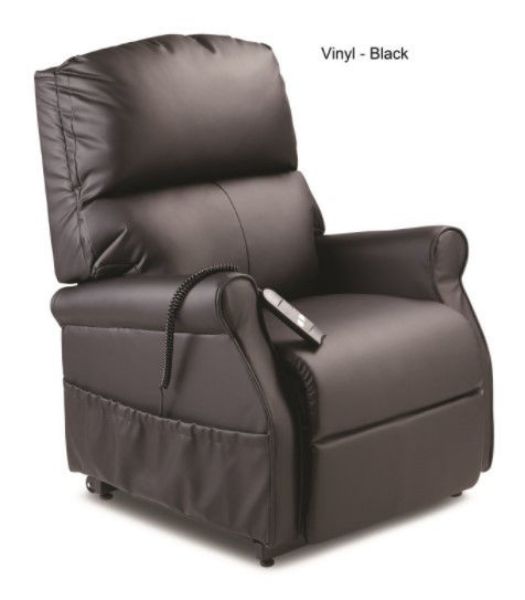 Picture of Monarch Lift Chair - Dual Motor, Black Vinyl