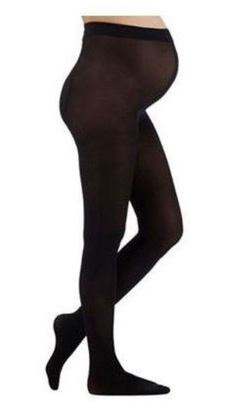 Picture of 4001 PREGNANCY PANTYHOSE MEDIUM, CLOSED TOE - BLACK 