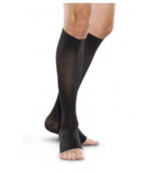 Picture of 4002 B/KNEE MEDIUM, OPEN TOE - BLACK 