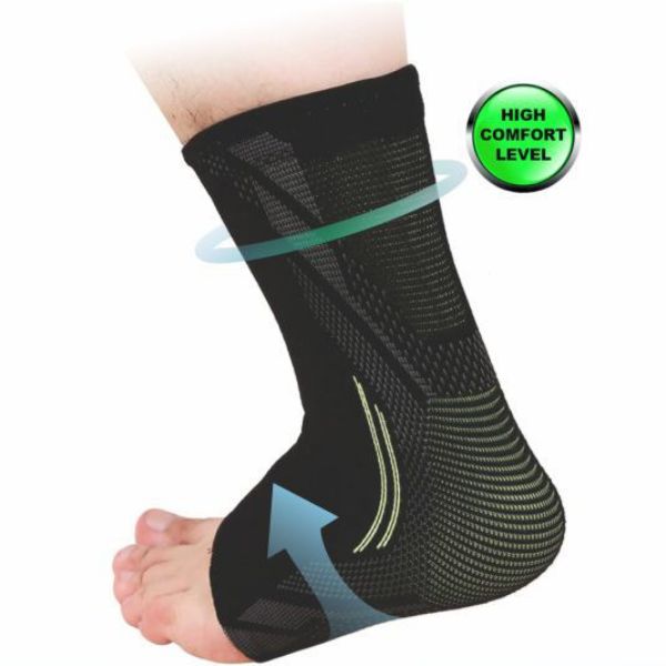 Picture of Contoured 4-way Sports Elastic Ankle Sleeve Size Large